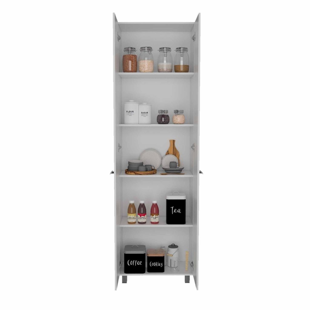 Baleare Pantry Cabinet, Five Interior Shelves