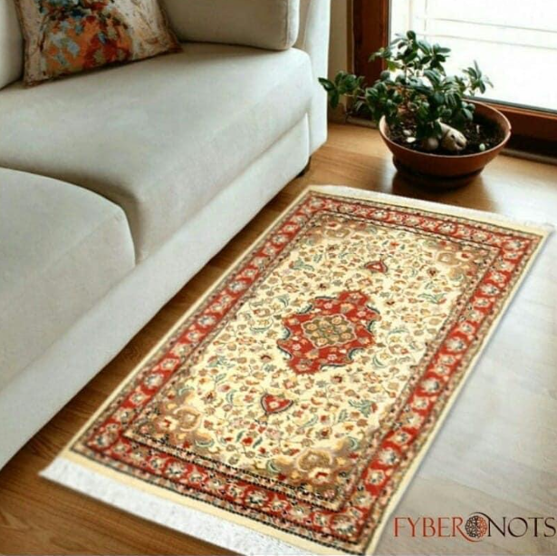 Kashan Hand knotted Woolen Room Rugs